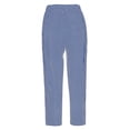 thumbnail image 4 of Plebaso Womens Capris Pants 2025 Summer Drawstring Casual Pants Lightweight Cropped Pants with Pockets, 4 of 7