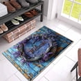 thumbnail image 4 of Modern 3D Floral Print Doormat Set High Absorbency Bath Rug Entryway Carpet Stylish Indoor Floor Mat for Bathrooms and Front Doors, 4 of 4