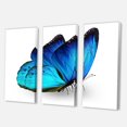 thumbnail image 3 of Designart Vibrant Blue Butterfly Canvas Wall Art, 3 of 4
