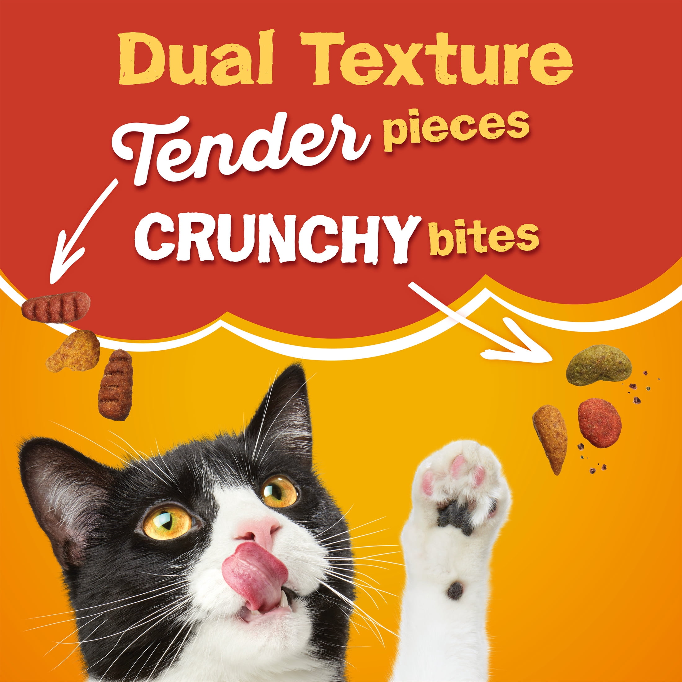 Friskies Mélange Tendre et Croquant, Nourriture Sèche pour Chats 7.5kg