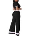 thumbnail image 4 of Hauts à Manches Courtes pour Femmes Mode Été Col Rond Couleur Unie Décontracté Ensemble Haut à Manches Courtes + Pantalon Léger Pantalons d'Été Femmes Hauts à Manches Courtes pour Femmes, 4 of 6