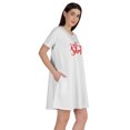 thumbnail image 2 of Inkmeso Tunique « I Got The Shot » T-Shirts Graphiques Robe à Encolure Dégagée Hauts à Manches Courtes, 2 of 8