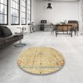 thumbnail image 3 of Ahgly Company Indoor Rectangle Abstract Brown Gold Abstract Area Rugs, 4' x 6', 3 of 6