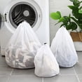 thumbnail image 4 of Durable Cotton Mesh Laundry Bag,Large Laundry Bags Mesh Laundry Bags With Drawstring Wash Bag For Delicates Garment Laundry Mesh Bag Sturdy Zipper, Breathable Mesh, Exquisite Laundry Bag, 4 of 5