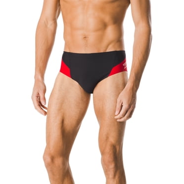 Speedo Mens Racing Spark Splice Brief Black/Red