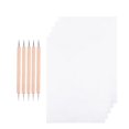 thumbnail image 2 of 150 Pcs Papier Carbone de Transfert au Graphite et Papier de Calque avec 5 Pcs Outils de Pointage à Double Extrémité pour Bois Papier Pierre, 2 of 9