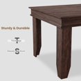 thumbnail image 3 of 63" Rectangular Dining Table with Scratch-Resistant Laminate Top, Sturdy Kitchen Table for 6 with Adjustable Leveling Feet, Easy Assembly，Chair not included, 3 of 9