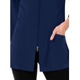 thumbnail image 4 of pure soft women's round neck sleeve lab coat jacket, 4 of 4