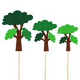 thumbnail image 1 of Coxeer Cake Topper Set Felt Plant Cute Cake Pick Cupcake Decoration Stick for Birthday, 1 of 10