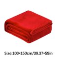 thumbnail image 2 of zanvin Non-Functional Blankets Soft Warm Solid Micro Plush Fleece Blanket Throw Rug Sofa Bedding,Red,29.37x59.05 Inch, 2 of 3