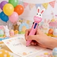 thumbnail image 1 of Retractable 4 Color Pen | Multi Color Ballpoint Pen for Writing and Note Taking | Easter Themed Planner Pen with Cartoon Design | Compact Pen for Kids and Students | School and Office Supplies, 1 of 6
