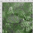 thumbnail image 4 of oneOone Polyester Spandex Green Fabric Abstracts Craft Projects Decor Fabric Printed By The Yard 56 Inch Wide, 4 of 4