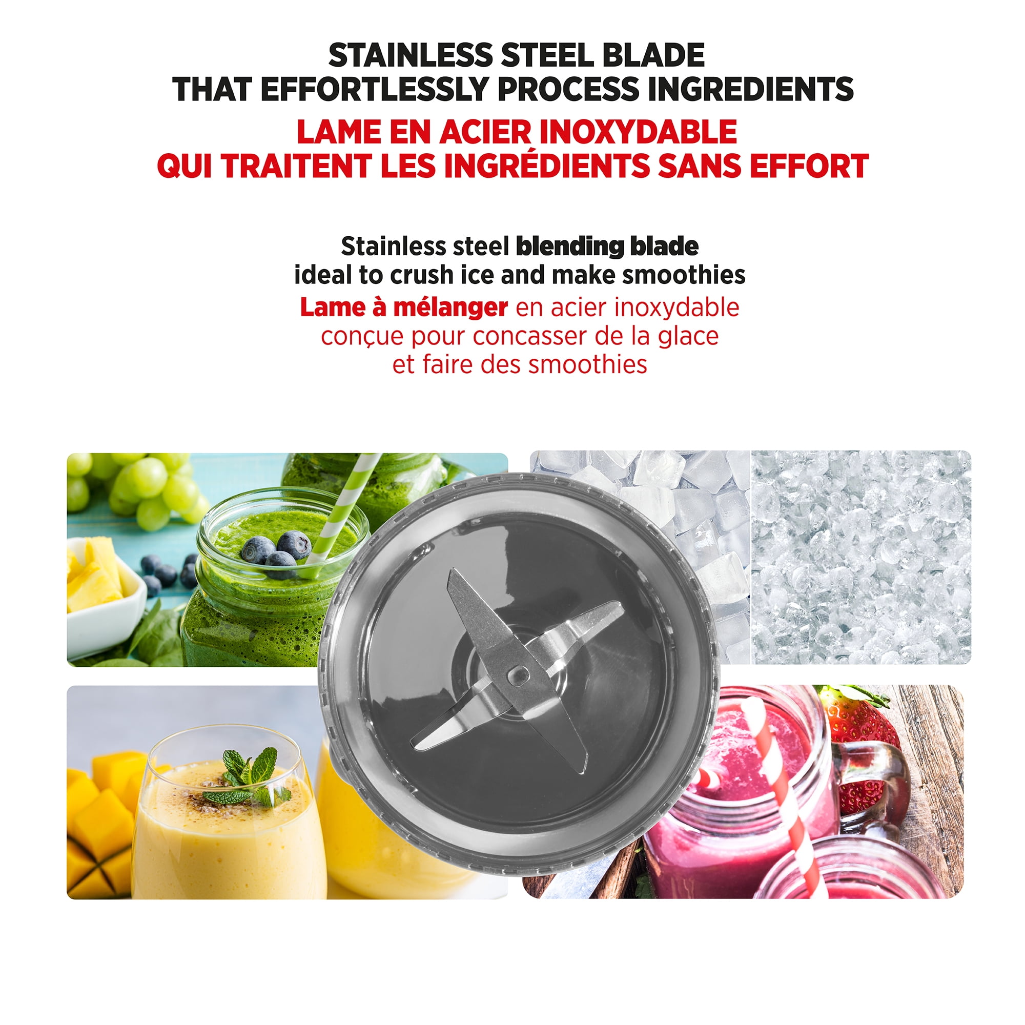 Starfrit Mélangeur Personnel, Deux Gobelets de 828ml, Lame en Acier Inoxydable, Modes Élevé, Faible et Pulsé, 300W, Sarcelle