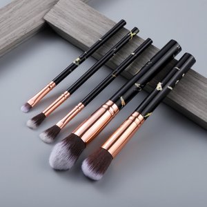 FLD 5/15Pcs Brosses de maquillage Ensemble d'outils Cosmétiques Poudre Eye Shadow Foundation Blush Blending Beauty Make Up Brosse