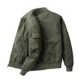 thumbnail image 4 of RXIRUCGD Veste de Travail Zippée à Manches Longues pour Homme à Multiples Poches, Haut de Charge à Manches Longues Sans Capuche, Manteau Décontracté, Vert Armée, Taille : 2TG, 4 of 8