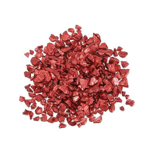 2 Bag Crushed Stone Filler Beautiful Wear Resistant Coloured Glaze Mini Chips Decorative Rocks for Home