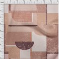 thumbnail image 4 of oneOone Cotton Flex Rose Brown Fabric Geometric Abstract Random Shapes Fabric For Sewing Printed Craft Fabric By The Yard 40 Inch Wide, 4 of 4