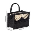 thumbnail image 3 of Foldable Fabric Storage Basket - Woven Collapsible Container for Clothing & Toys, Versatile organizer with Handle, Black, JKODE, 3 of 8