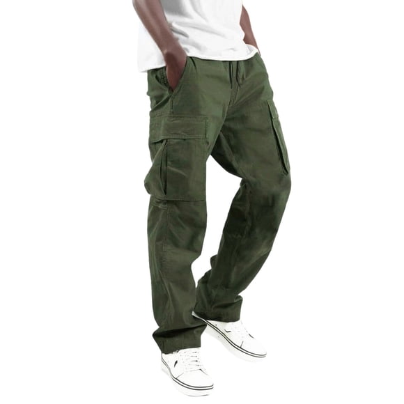 Kcodviy Mens Casual Waist Color Men's Sweatpants Sports Hat Woven Pocket Mens Cargo Pants Slim Fit Foot Rope Solid Pants G H Bass Pants Men's Pants Street Cargo Tie Men's Cargo Pants