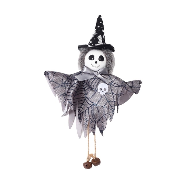 Halloween Plush Doll with Pendant Tree Hanging Figure Soft Stuffed Toy Halloween Skeleton