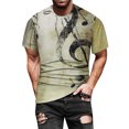 thumbnail image 3 of RKSTN Chemises pour Hommes à Manches Courtes Mode de Rue Décontractée Design Intéressant Imprimé Col Rond Chemises Hawaïennes à Manches Courtes pour Hommes, 3 of 9