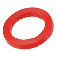 thumbnail image 1 of Unique Bargains 1-1/2' DN40 Silicone Rubber Flat Washer Quick Connector Gasket Red, 1 of 5
