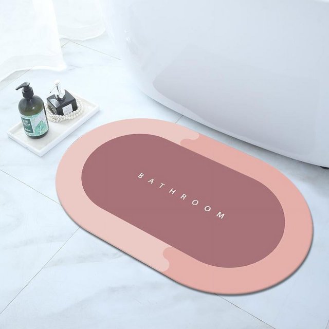 Super Absorbent Bath Mat Bath Rugs Quick Drying Bathroom Rug Non-slip Entrance Doormat Nappa Skin Floor Mats Toilet Carpet Home Decor