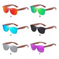 thumbnail image 2 of letairis Women Polarized Retro Mirror Lens Sun Glasses Colorful Lens Options Fashionable Protection Unisex silver 1Set, 2 of 6