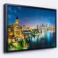 thumbnail image 4 of Design Art Colorful New York City Panoramic View Framed Canvas Art Print, 4 of 5