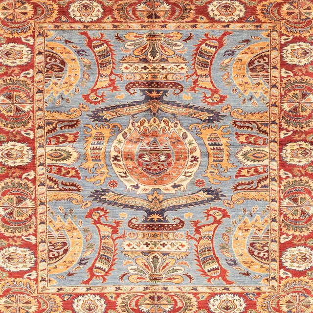 Ahgly Company Tapis d'Intérieur Carrés Abstraits Rouges Abstraits pour Aire, 3 Pieds Carré