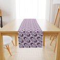 thumbnail image 1 of Fabstyles Squares Wide Cotton Table Runner 16x54 Black, 1 of 3