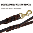 thumbnail image 4 of 4ft Dog Leash 1/2 inch Braided Leather Leash,Professional Handmade Short Leather Leash, 4 of 8