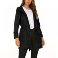 thumbnail image 3 of PRAETER Nouveau Imperméable Léger pour Femmes, Veste Imperméable à Capuche pour Randonnée en Plein Air, Longue Veste de Pluie Active, 3 of 7