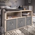 thumbnail image 2 of Little Seeds Nova Bedroom Storage Bench – Grey Oak, 2 of 9