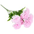 thumbnail image 4 of 11Head Carnation Artificial Flowers Plastic Fake Plants Home Party Wedding Decor, 4 of 8