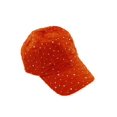 thumbnail image 1 of Glitzy Game Sequin Trim Baseball Cap  - Orange, 1 of 1