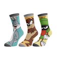 thumbnail image 1 of Looney Tunes Bugs Taz Marvin 3 Pack Animigos Crew Socks, 1 of 1