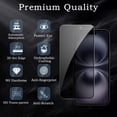 thumbnail image 2 of 3 Pack for iPhone 17 Privacy Screen Protector, 9H Anti Spy Dark Tempered Glass Screen Protector for iPhone 17, Easy Installation, Bubble Free, 2 of 7