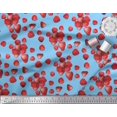 thumbnail image 3 of Soimoi Cotton Duck Fabric Raspberry,Strawberry & Cherry Fruits Print Fabric by The Yard 56 Inch Wide, 3 of 3
