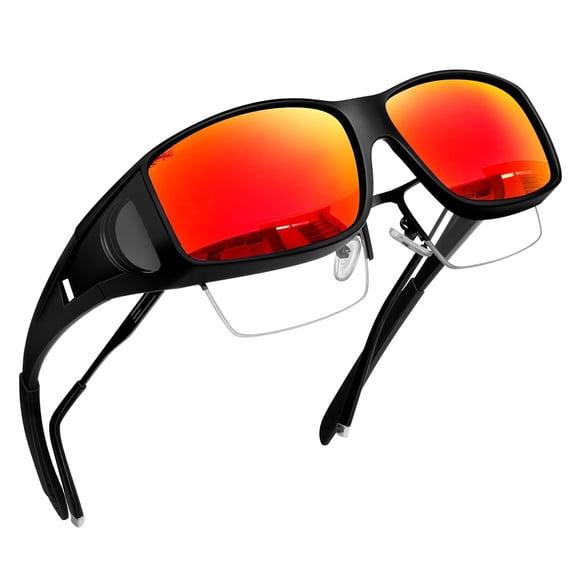Joopin Lunettes de Soleil Over Glasses, Lunettes de Soleil Polarisées Enveloppantes