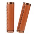 thumbnail image 2 of Double Locking Bike Handle Bar Grips Comfortable Handlebar Grip , Brown 1, 137mm, 2 of 6