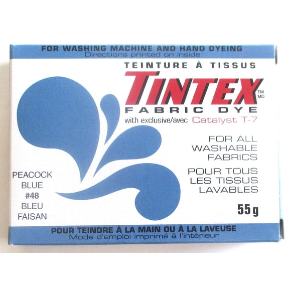 TINTEX Brand Peacock Blue Fabric Dye #48