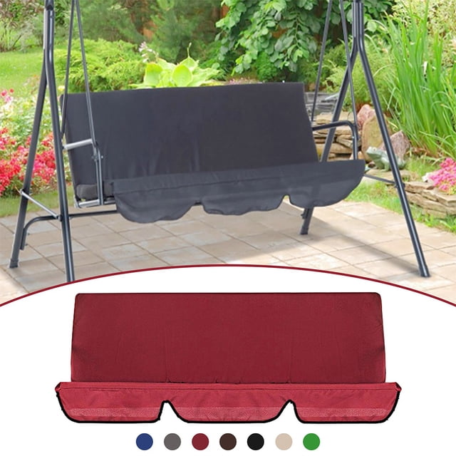 Baohd Easy To Waterproof Swings Cushion Covers For Outdoor Swing Cushion Sturdy black 1Set