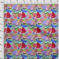 thumbnail image 4 of oneOone Georgette Viscose Red Fabric Tropical Fruits Craft Projects Decor Fabric Printed By The Yard 42 Inch Wide, 4 of 4