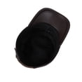 thumbnail image 4 of Men Cowhide Hat Winter Warm Outdoor Protect Ear Real Leather Adjustable Baseball Cap ,Fashion, 4 of 4
