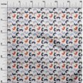 thumbnail image 3 of oneOone Polyester Spandex Red Fabric Animal Cat Quilting Supplies Print Sewing Fabric By The Yard 56 Inch Wide, 3 of 4