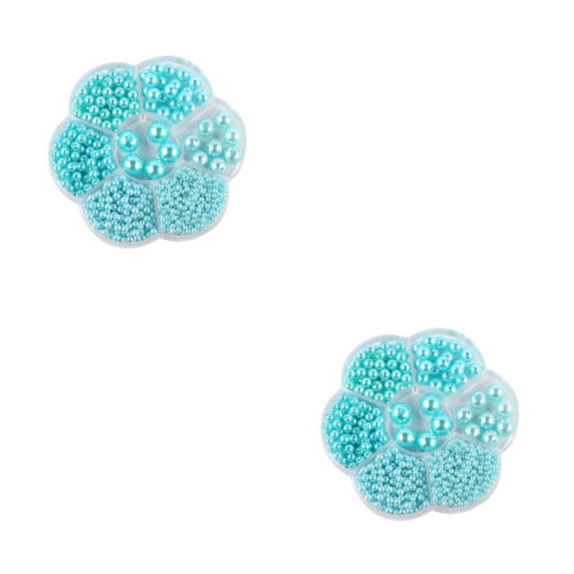 Baohd 1/2/3/5 1150pack/lot Bead Accessories Easy To Thread Wide Application Not Easy To Fade sky blue 2PCS