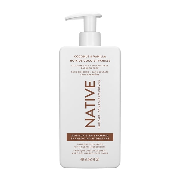 Native Moisturizing Shampoo, Coconut & Vanilla, Sulfate & Paraben Free