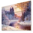 thumbnail image 1 of Design Art - Forêt de Noël avec Rivière, 1 of 5