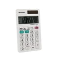 thumbnail image 3 of SHARP EL244W 8-Digit Handheld Calculator, 3-Key Memory, Tax Function, Solar & Battery Powered, Auto Power Off, Student & Everyday Use, 3 of 7